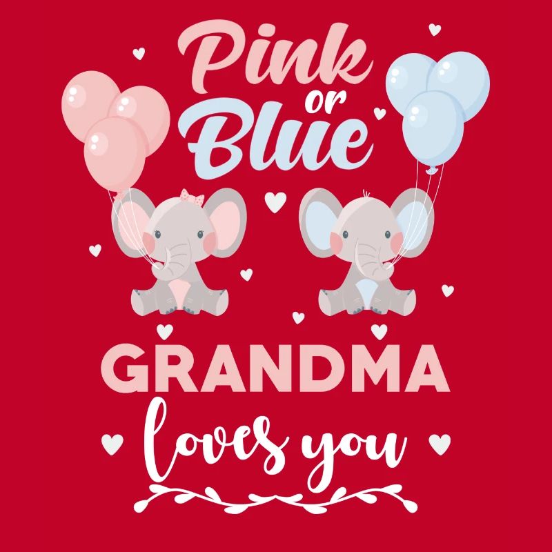 Rosa oder blauer Oma Elefant