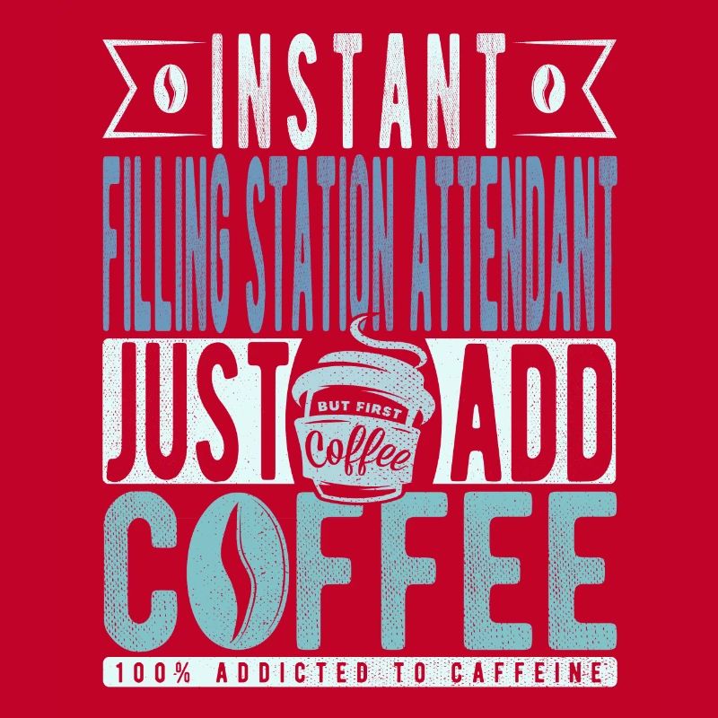 Le préposé à la station-service instantanée ajoute simplement du café