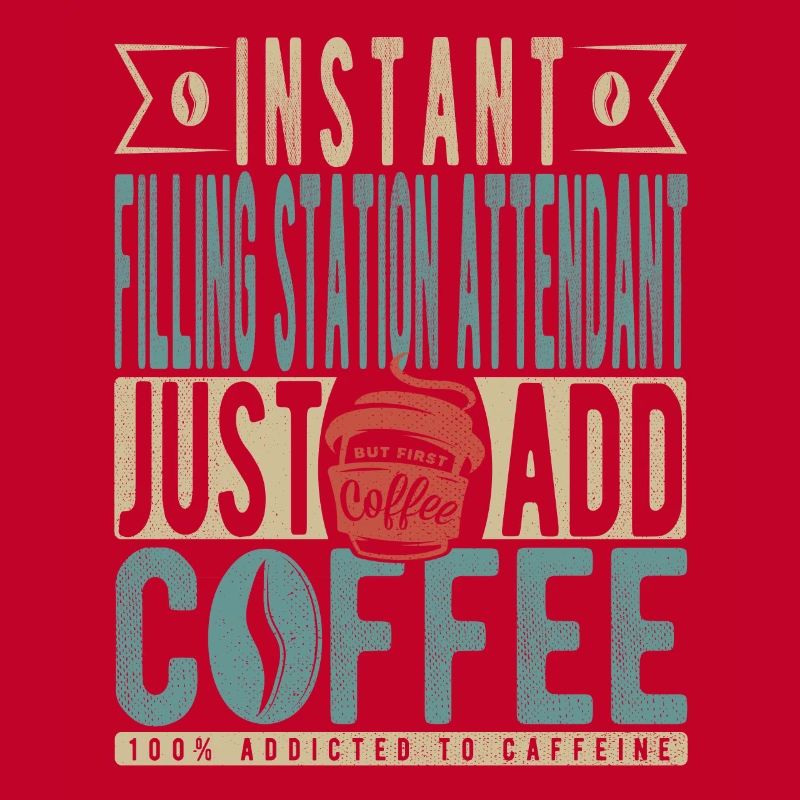 Le préposé à la station-service instantanée ajoute simplement du café
