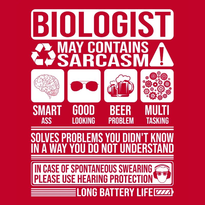 Biologe Sarkasmus lustig Geschenk Biologe