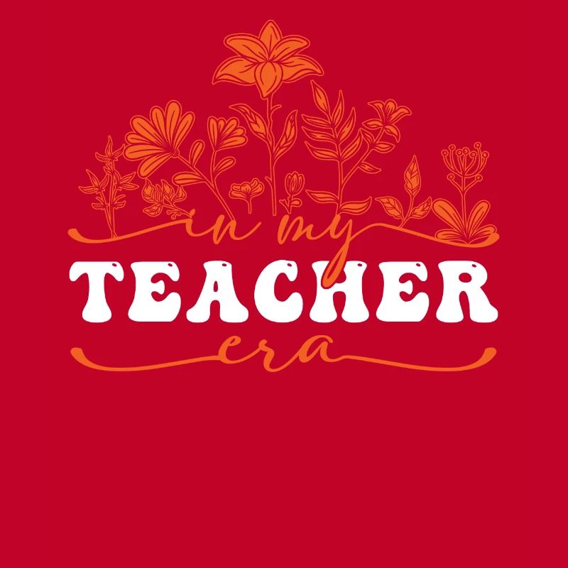 À l’époque de mon professeur avec des fleurs