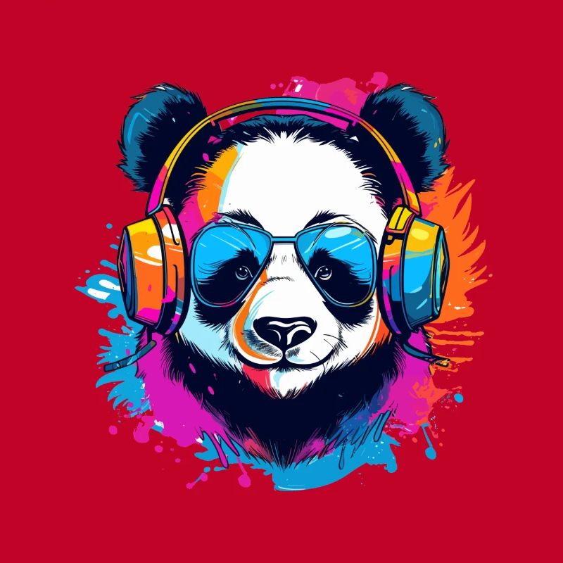 bunter Panda DJ