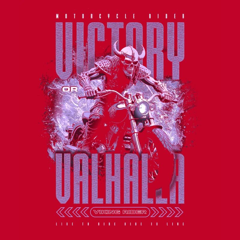 Motorrad Nordische Wikinger Sieg Oder Walhalla