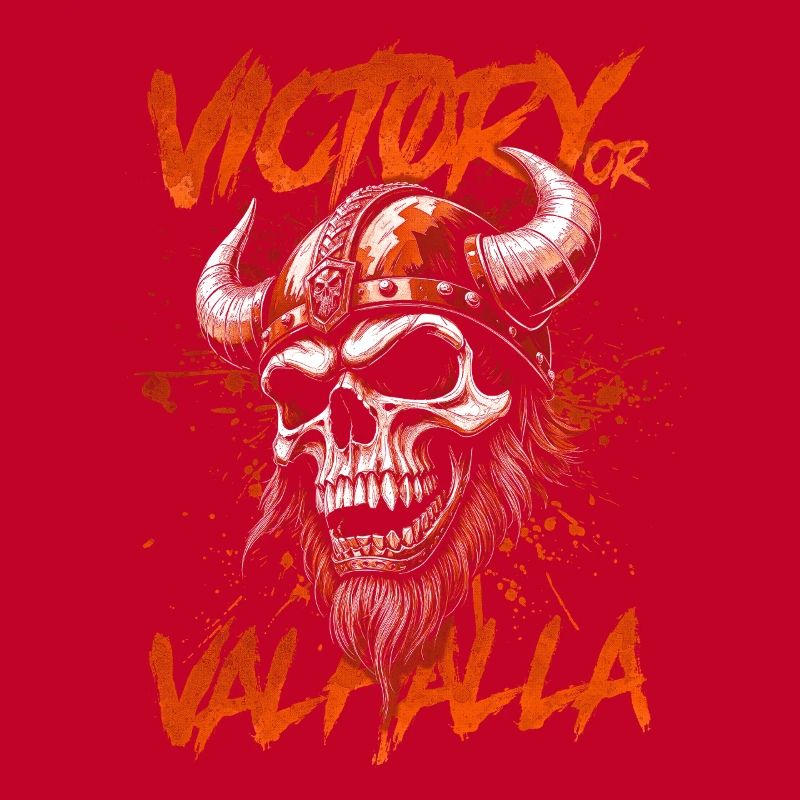 Nordischer Wikingersieg oder Walhalla