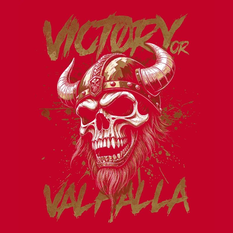 Nordischer Wikingersieg oder Walhalla