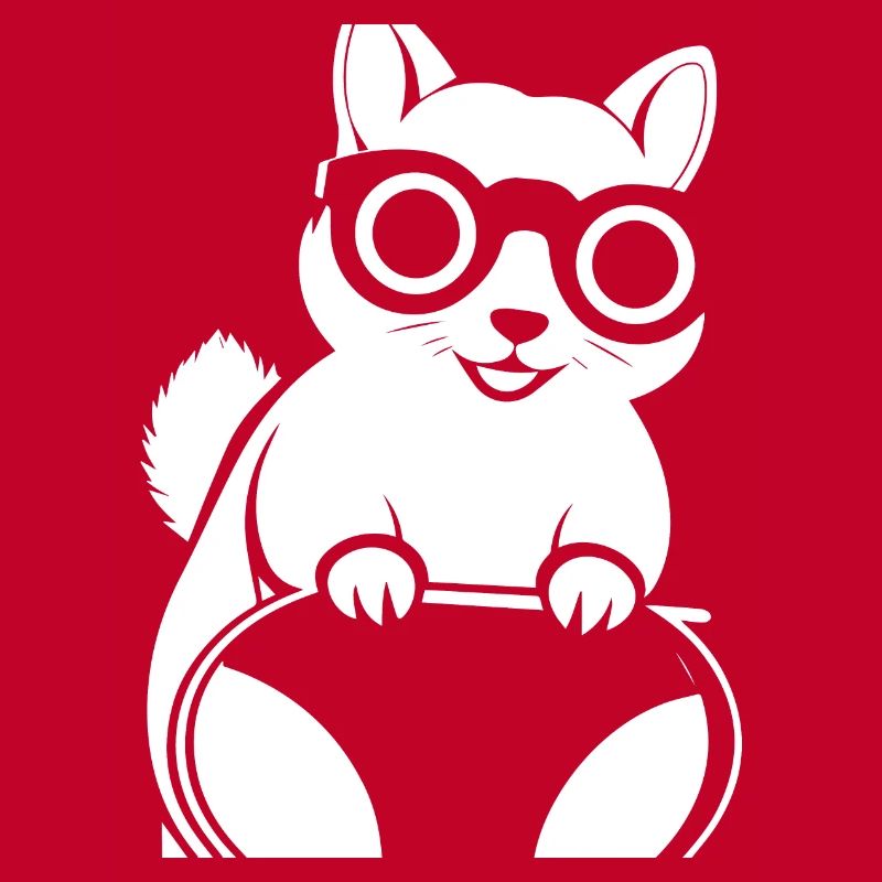 Lustiges Eichhörnchen mit Sonnenbrille Eichhörnchen