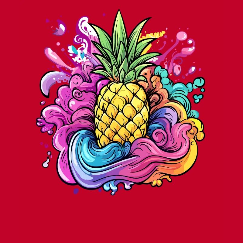 Explosion de couleur ananas