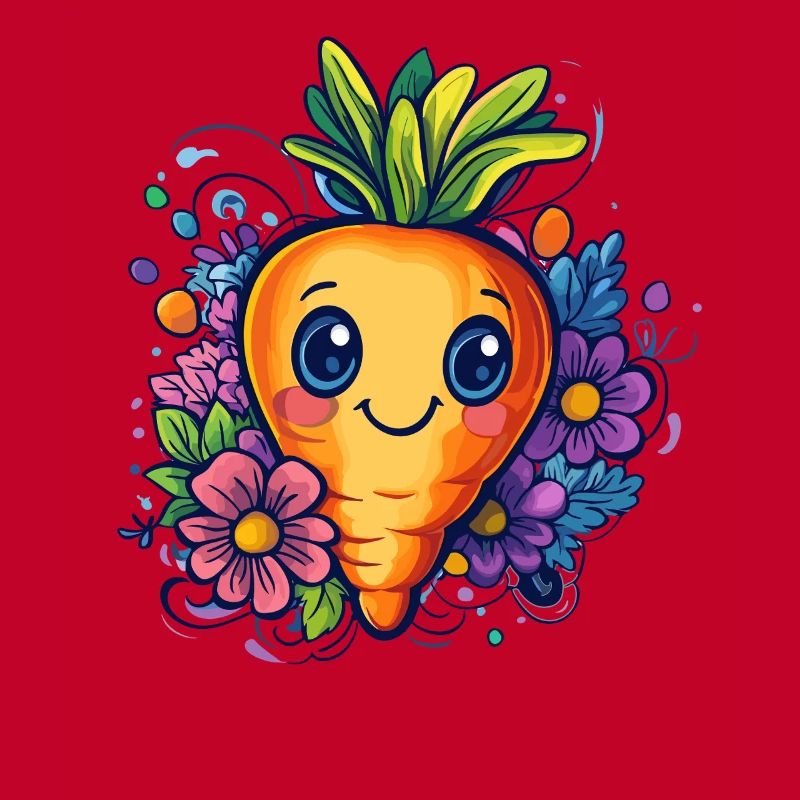 Fleur de carotte joyeuse