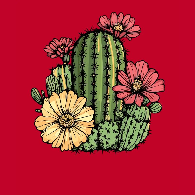 Cactus with flowers
