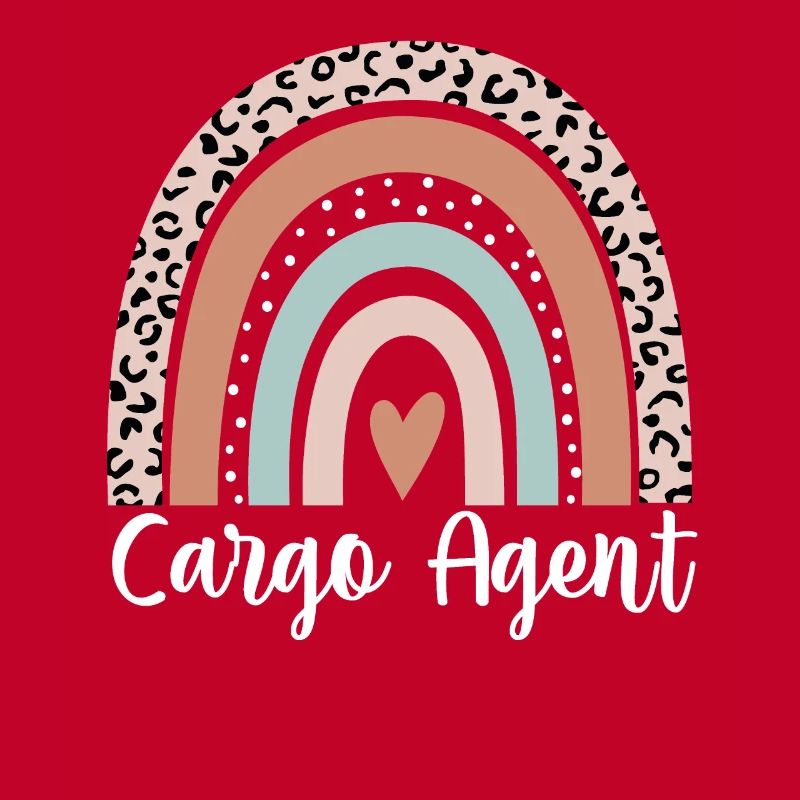 Cargo Agent Rainbow Leopard Funny Cargo Agent