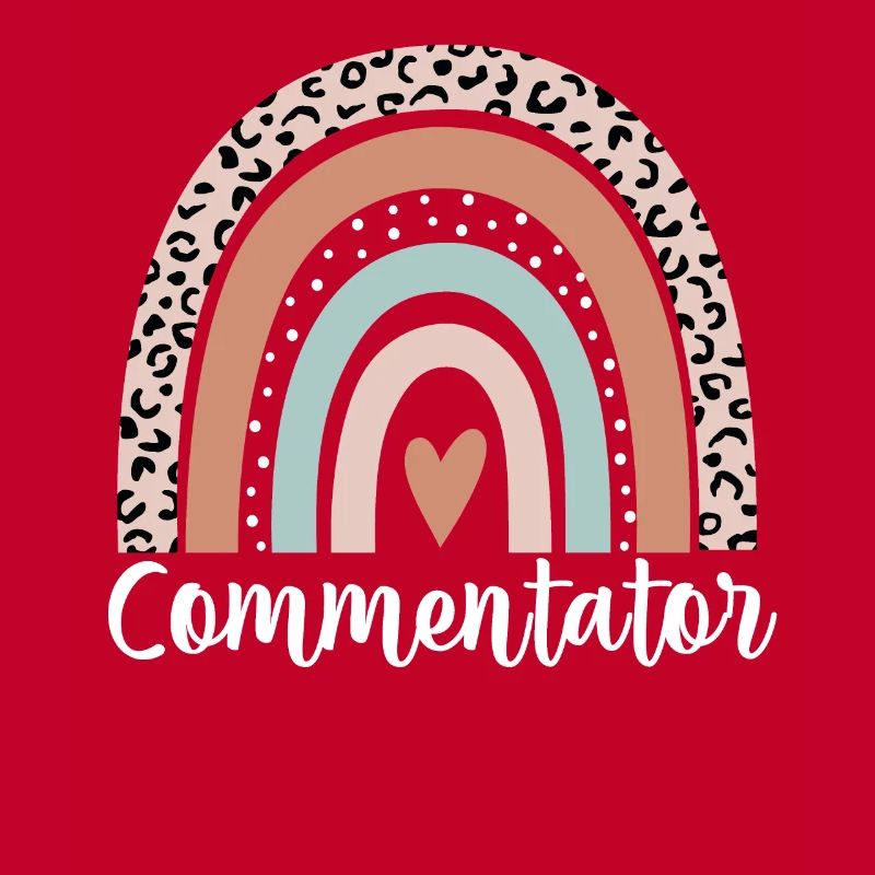 Commentator Rainbow Leopard Funny Commentator