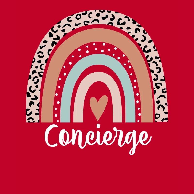 Concierge Rainbow Leopard Funny Concierge