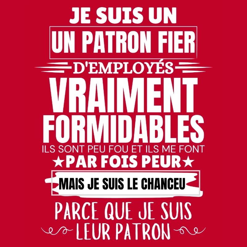 Ich bin stolzer Chef der Mitarbeiter