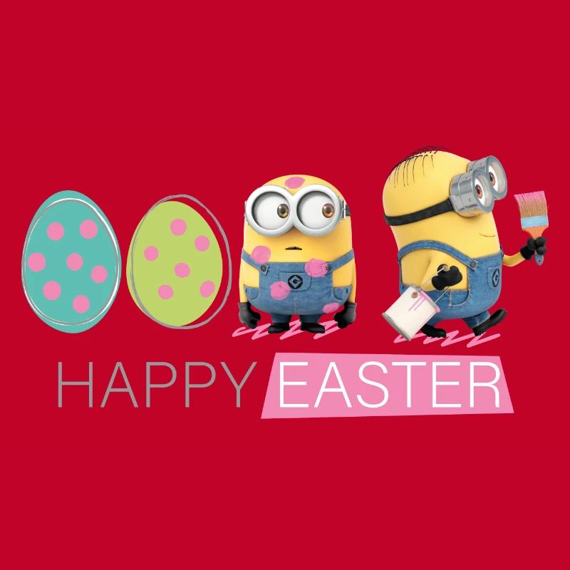 Minions With Easter Eggs Happy Easter