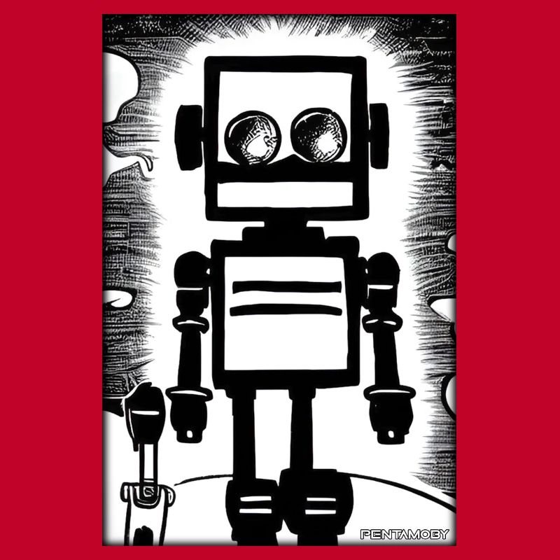 Robot Comic Future Cyborg Machine Technology