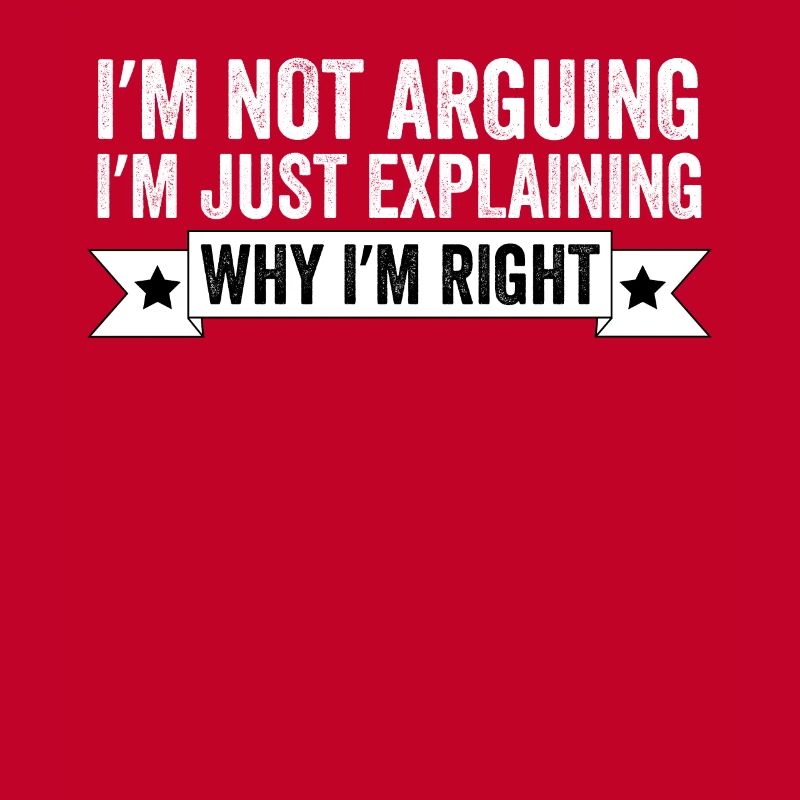 I'm Not Arguing I'm Just Explaining Why I'm Right