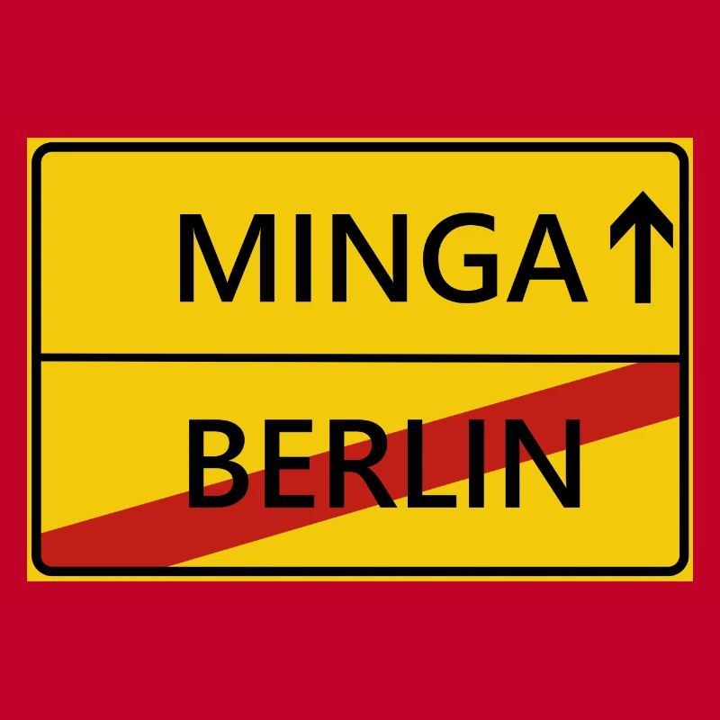 Minga München Ortsschild Geschenk Geschenkidee