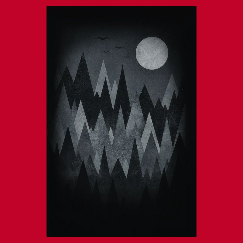 Scary Forest Art (Abstract triangles) Phone Case
