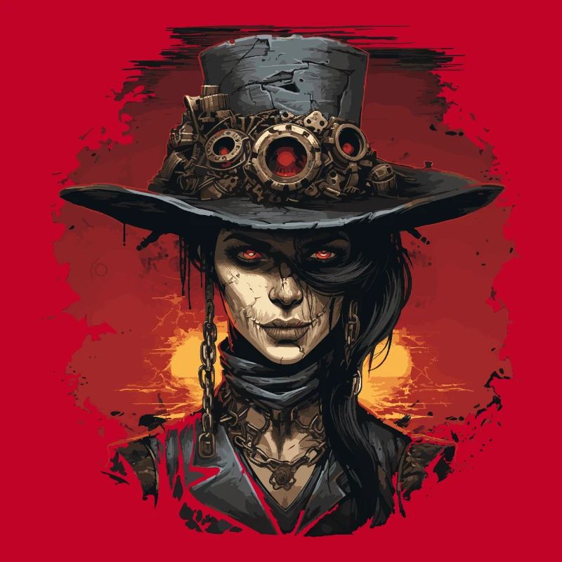 Emo Steampunk Mädchen