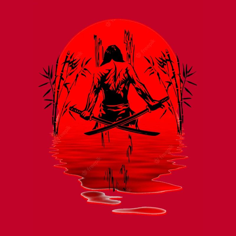 Samurai Warrior Ninja Japan Sun