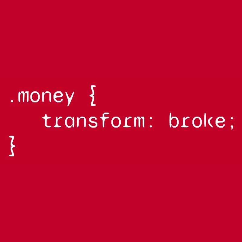 Money web developer funny humor