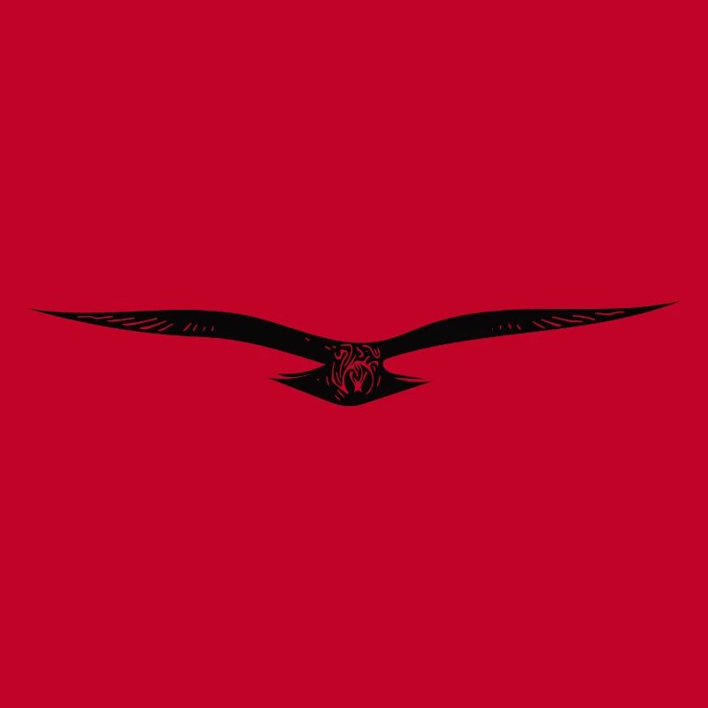 Elegant flying eagle