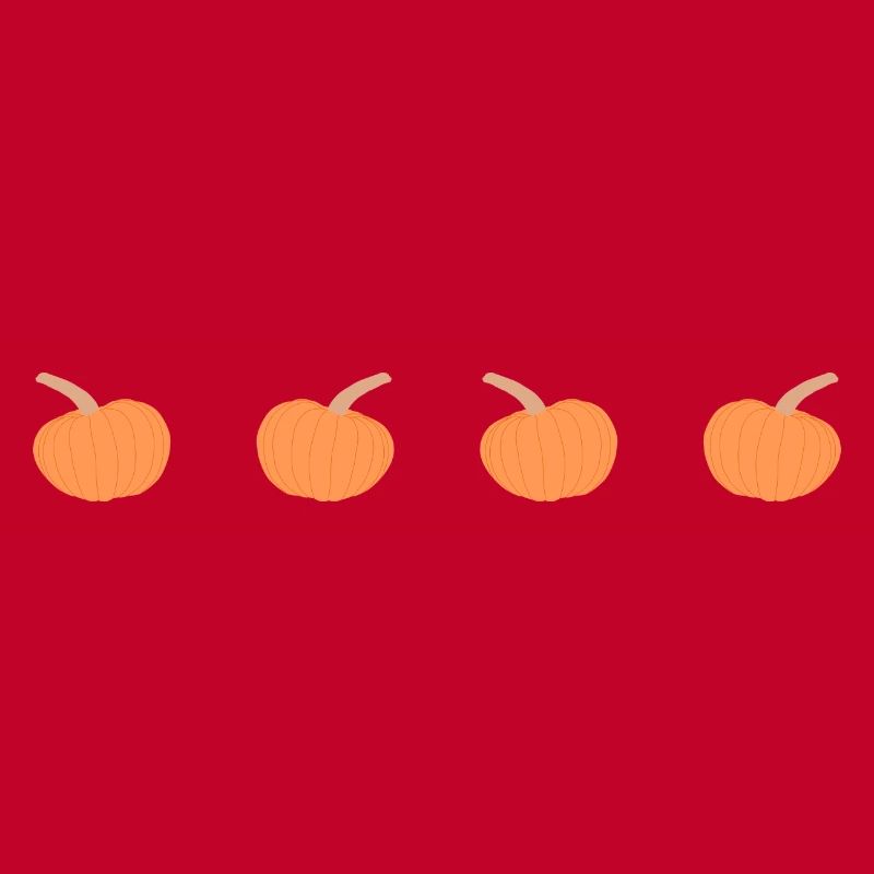 4 pumpkins in a row