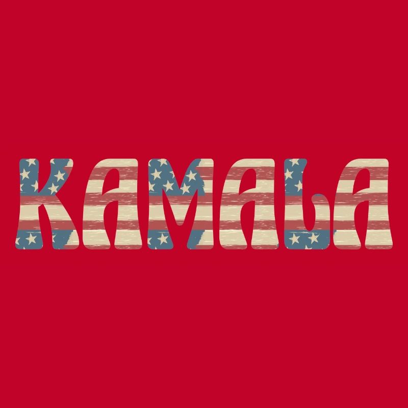 Kamala Drapeau américain dans le texte