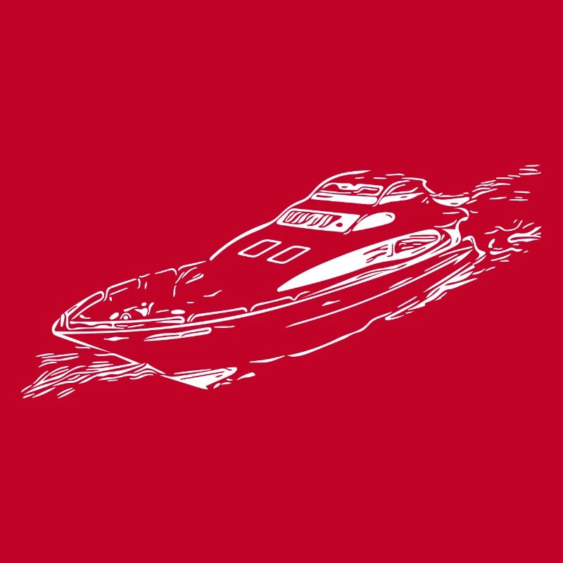 Bateau de sport rapide et élégant exceptionnel