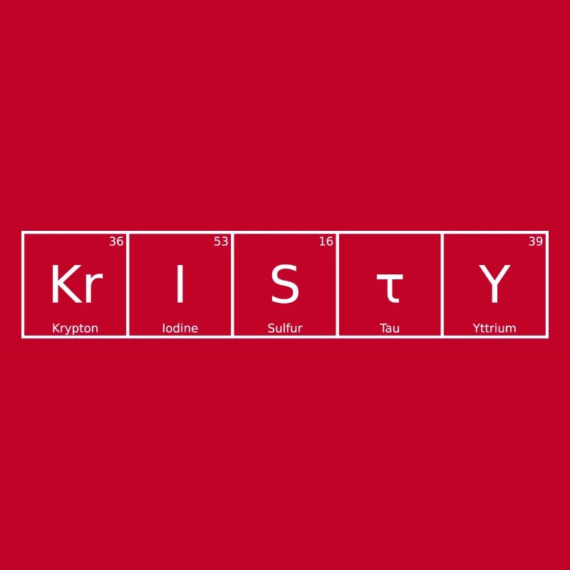 Kristy Surname First Name Chemistry Periodic Table Elements