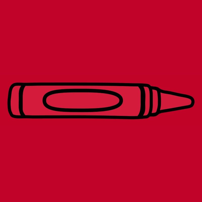 Red wax crayon cool design