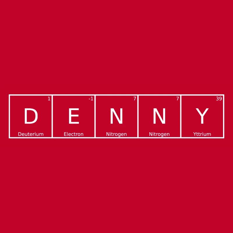 Denny Surname First Name Chemistry Periodic Table Elements