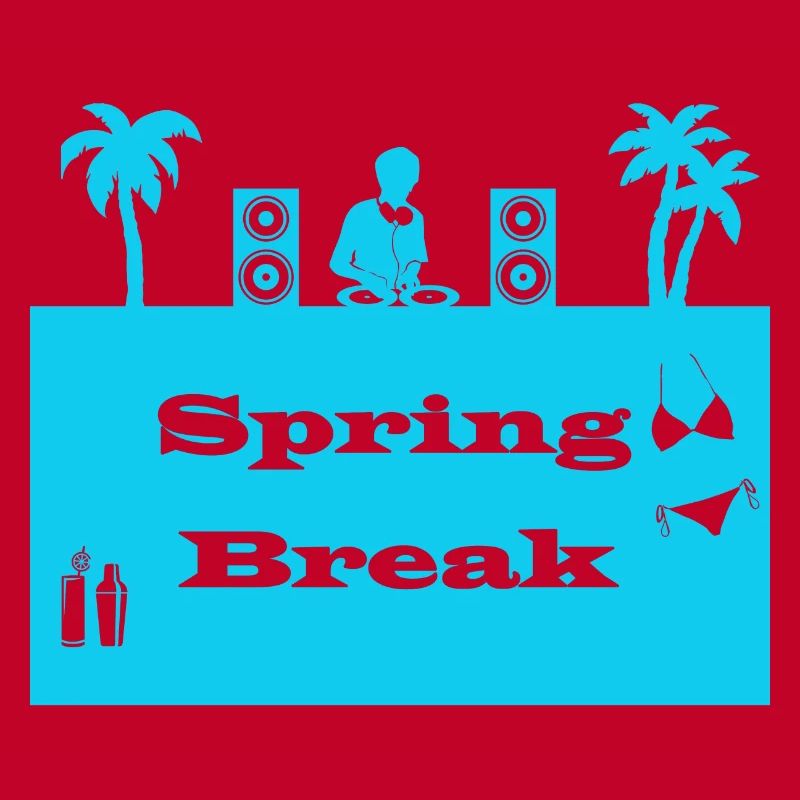 spring break bleu clair