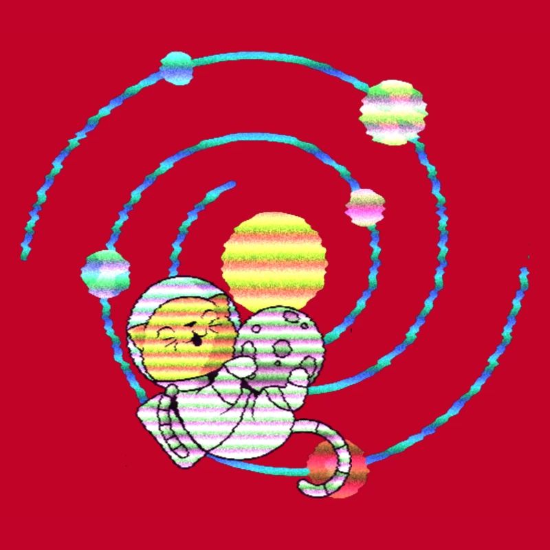 Chat spatial en orbite terrestre