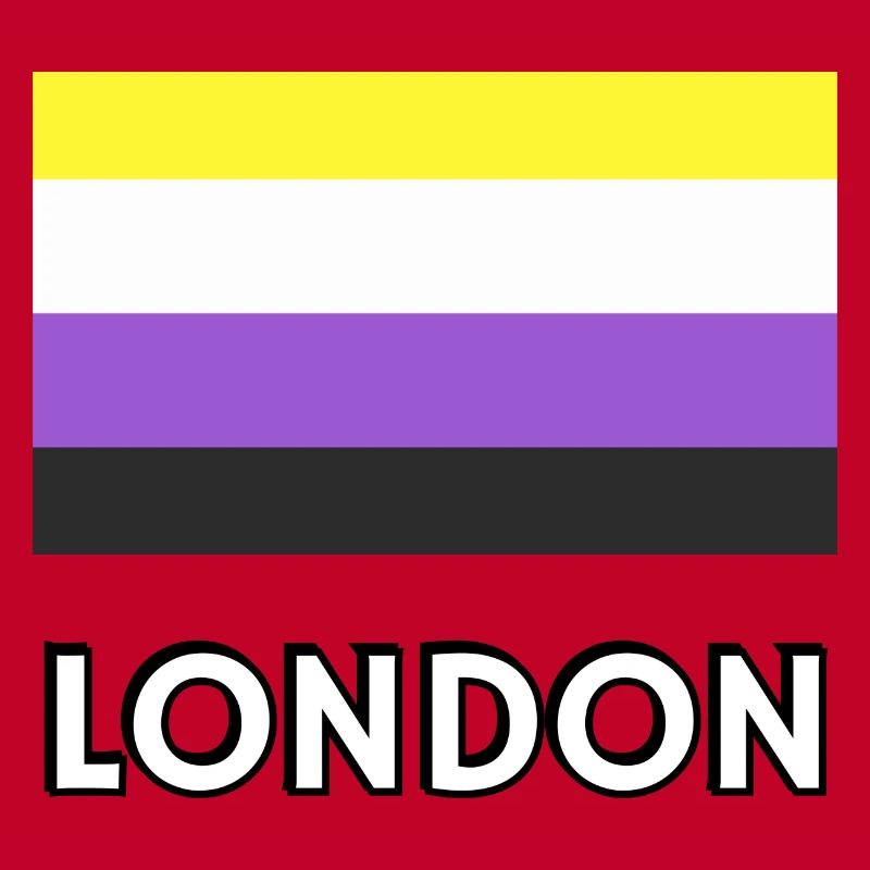 Non binary Pride Flag London