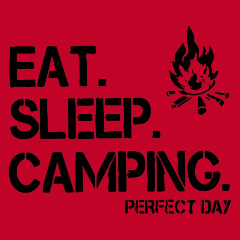 eat sleep camping