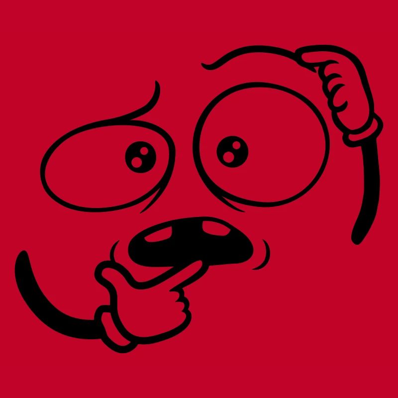 Doubtful Hand Gesture Face