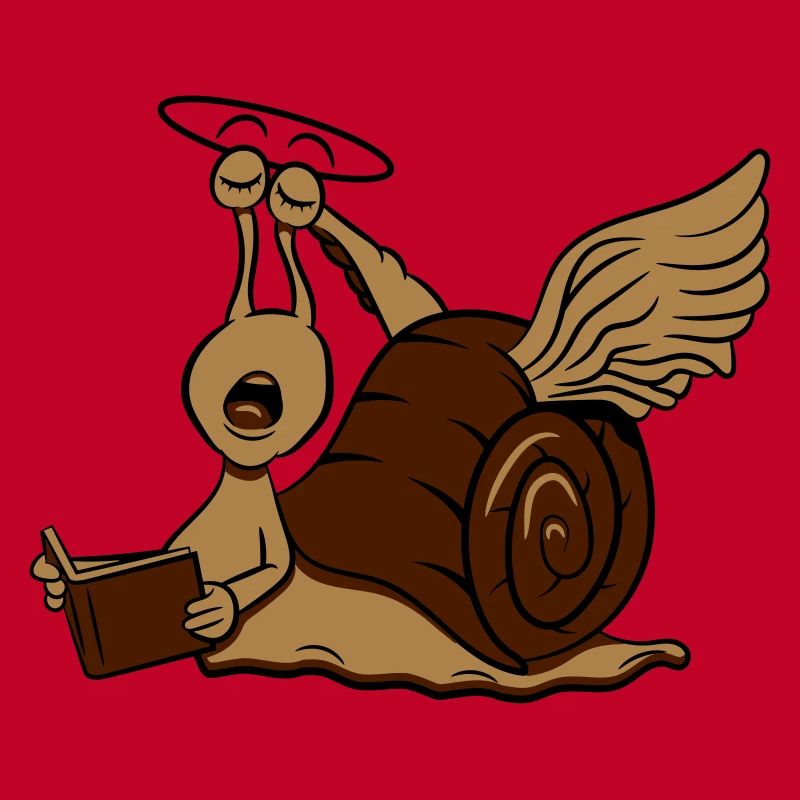 Escargot drôle d'ange