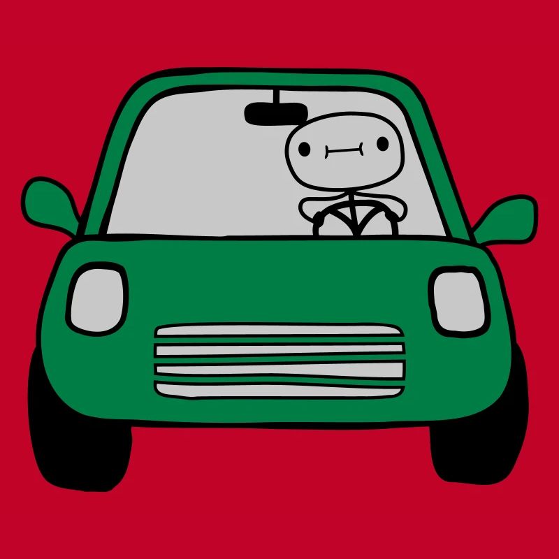 Fahrer Comic Auto