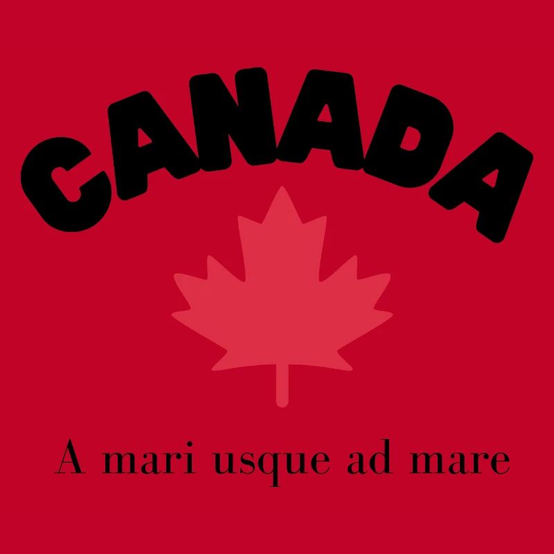CANADA avec feuille d’érable et devise