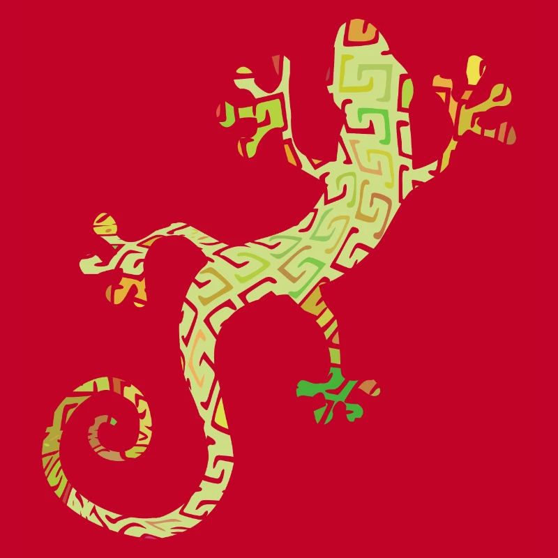 Grüner Salamander oder Gecko