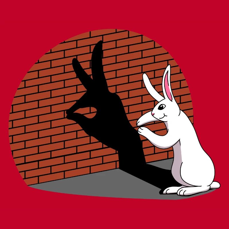 Rabbit Shadow Figure Shadow Image Shadow Play