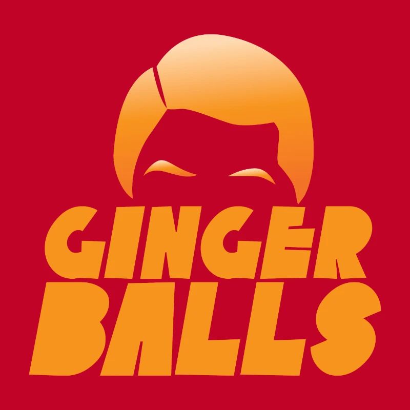 Ingwerkugeln mit dem lodernden roten Haar