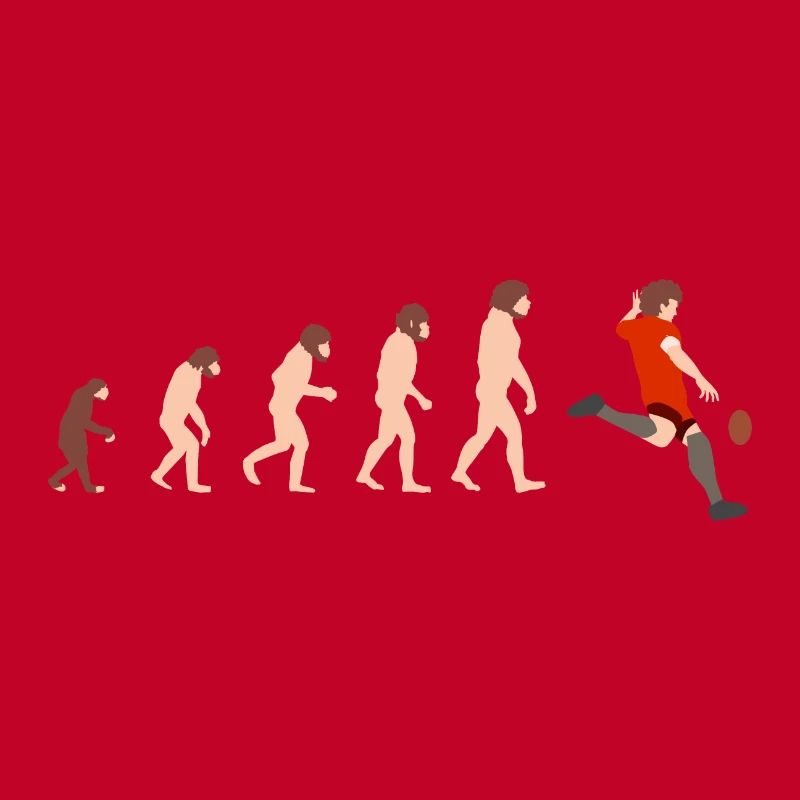 Idée cadeau Evolution Rugby Funny