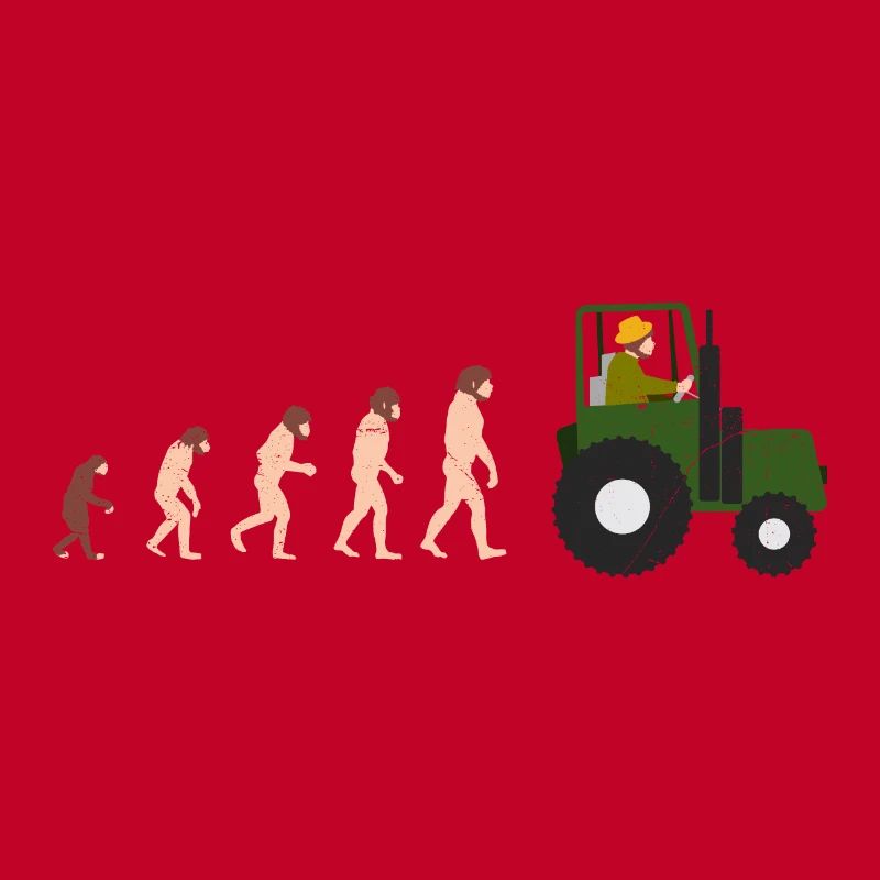 Evolution Farmer Funny Gift Idea