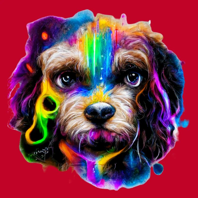 Cavapoo design in color