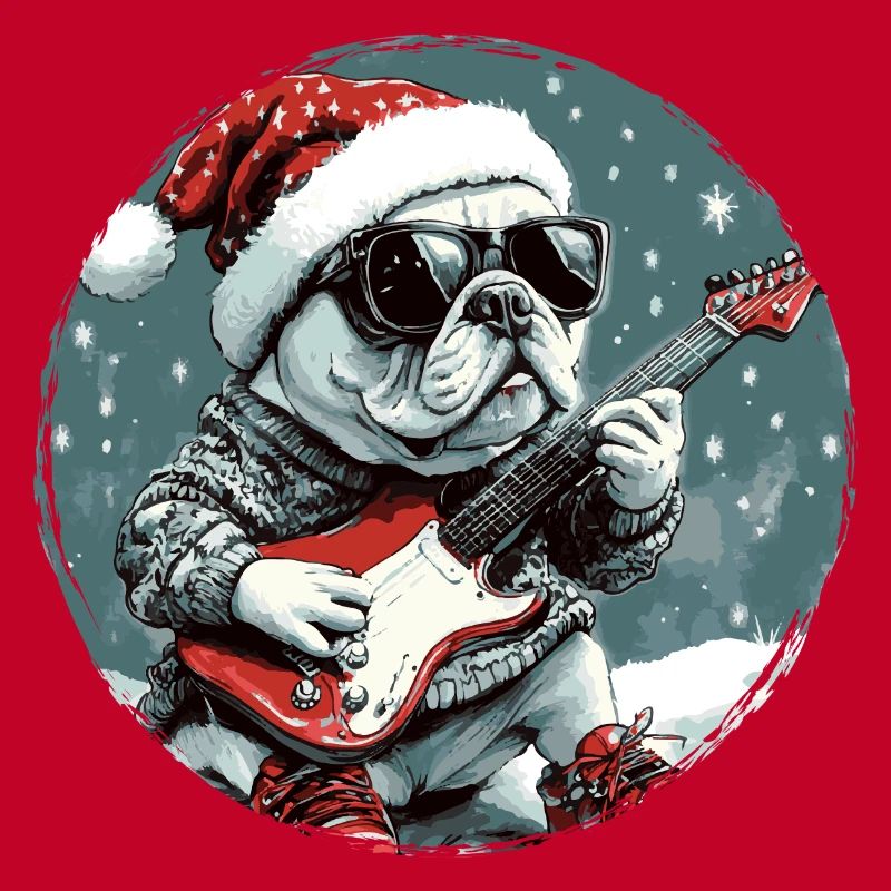 Bouledogue Français Chien Noël Rocker Git