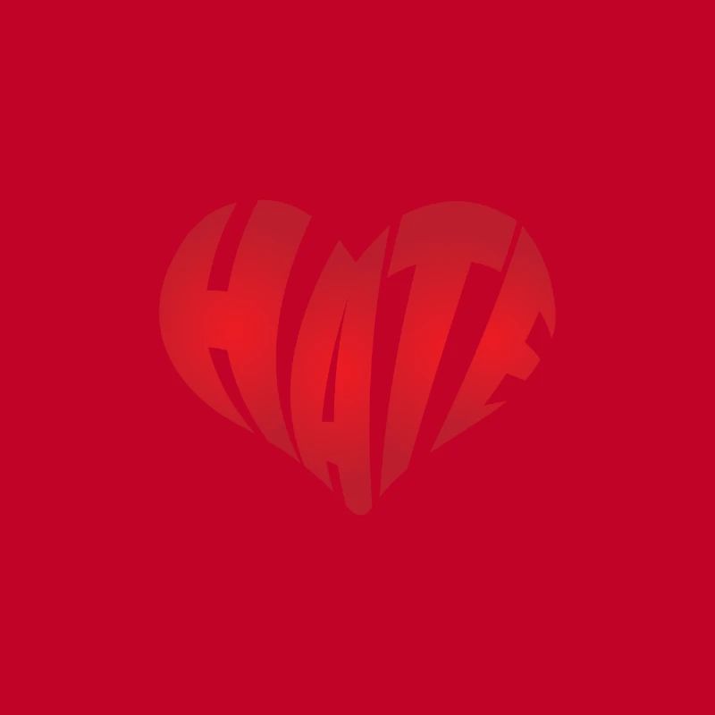 No Hate Dislike Stop Hate Anti Hate