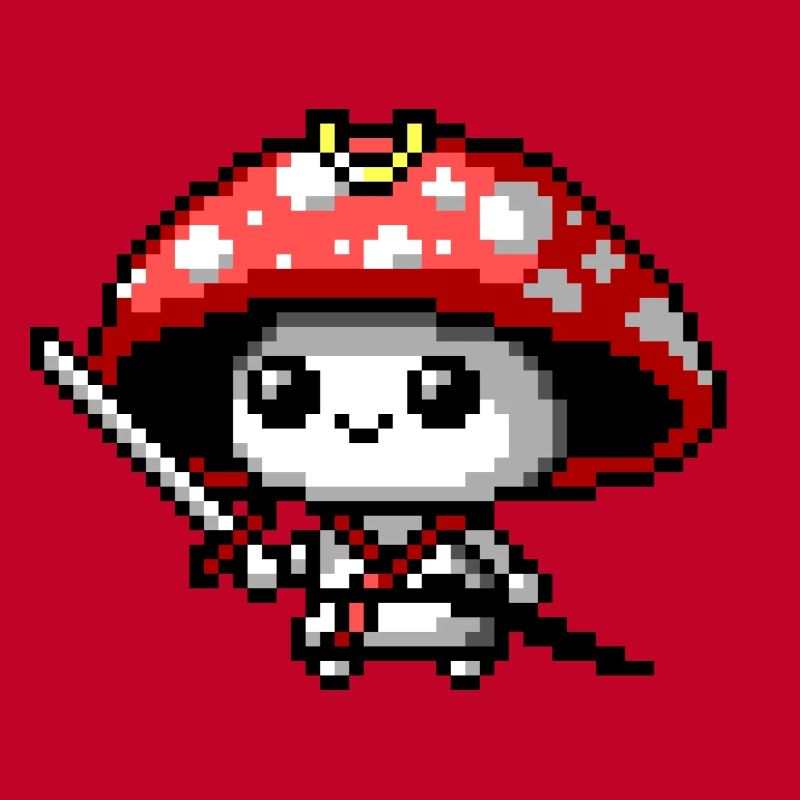Samouraï champignon 8 bits