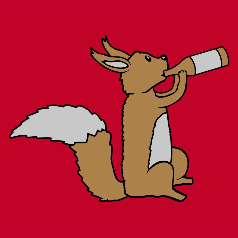 Beer-drinking squirrel